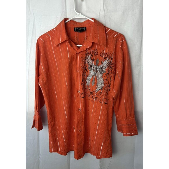 Meztizos‎ Orginal Womens Size Medium Button Down 3/4 Sleeve Vintage Y2K - Picture 1 of 10